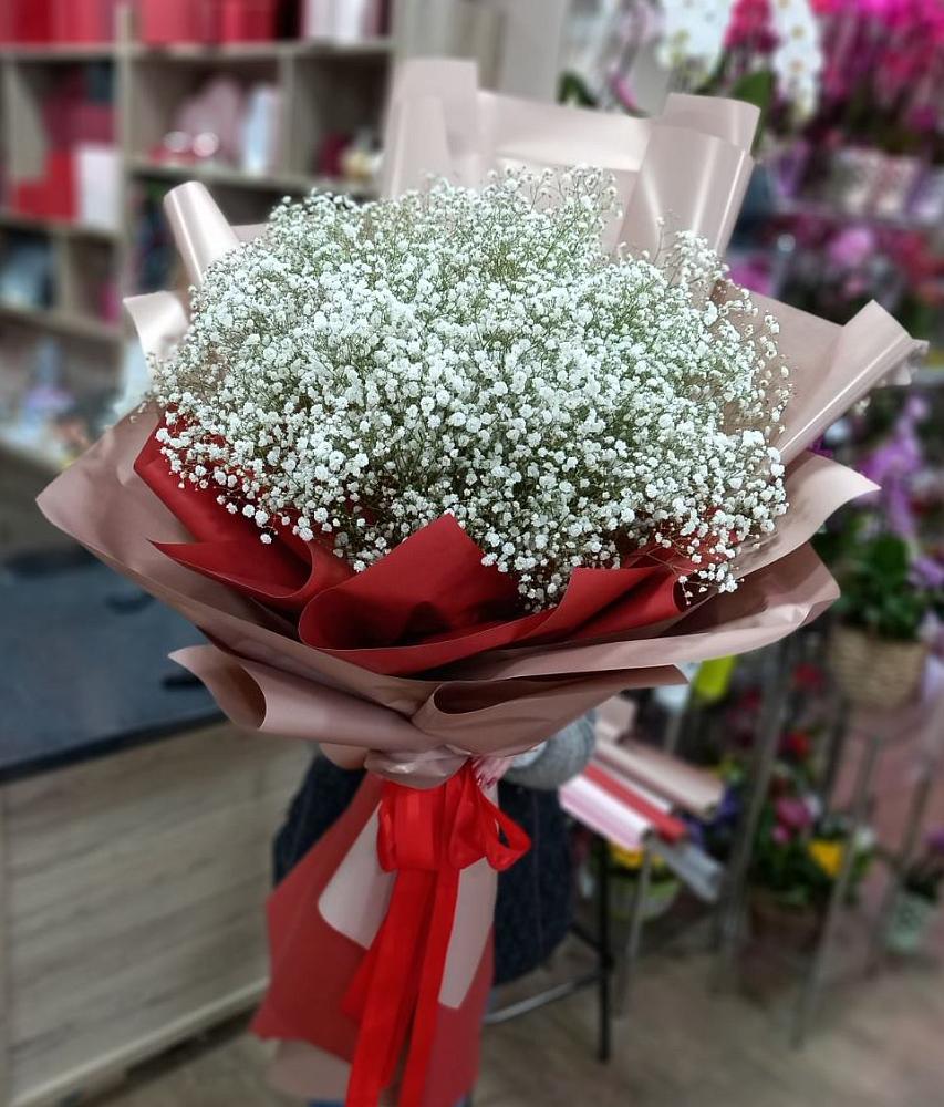 Букет Белые хлопья в Кули Букет цветов из: Гипсофила в Кули