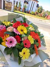 Букет цветов из:  Герберы #REPLACE_PRED# Москве