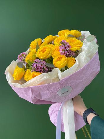 Букет Кустовые желтые розы в Кули