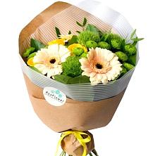 Букет цветов из:  Герберы, Розы и Хризантемы в Кули